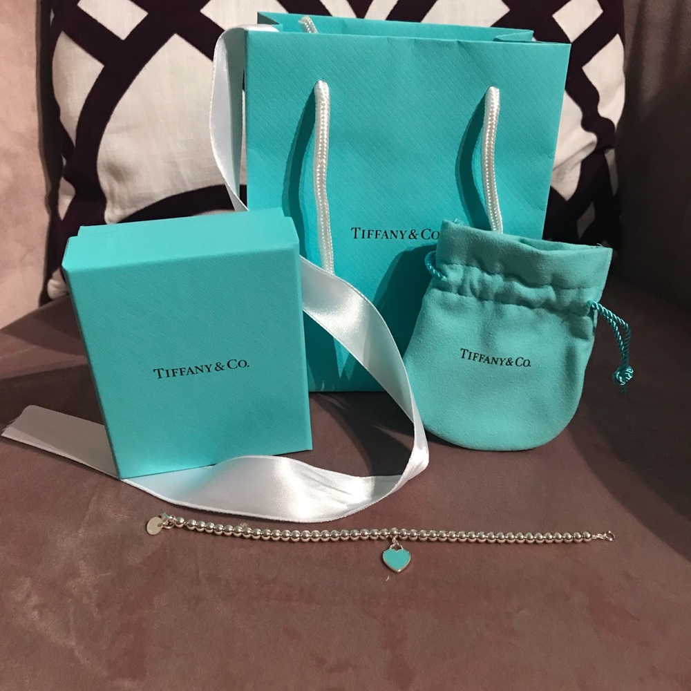 Tiffany’s bracelet with blue heart
